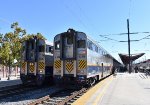 Am Cal Cab Car # 8314 on the point of Amtrak CC Train # 538 and California Car Cab Control Car # 8310 on the rear of Amtrak Train # 541 